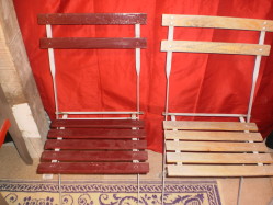 Chaises avant transformation