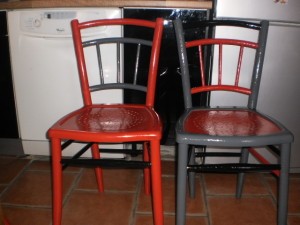 Chaises rénovées